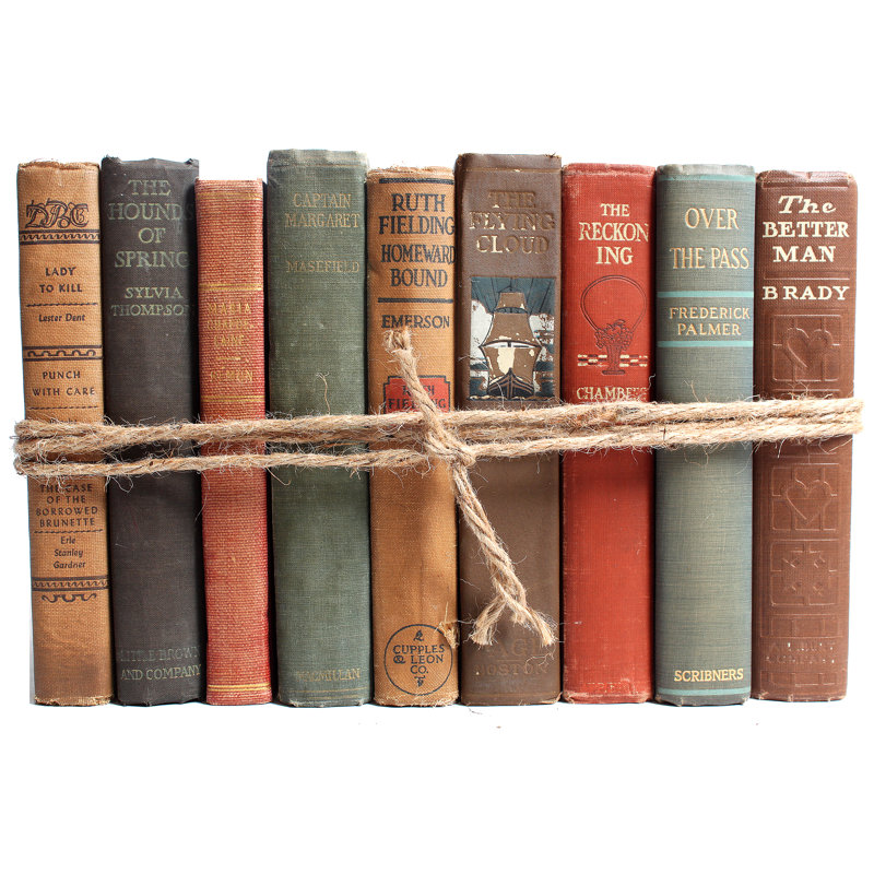 Booth Williams Authentic Decorative Books By Color Antique Authentic Decorative Books By Color Antique Harvest Colorpak 1 Linear Foot 10