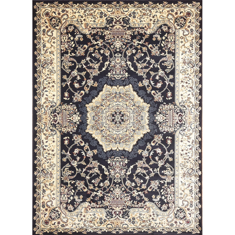 Msrugs Floral 8 X 10 Black Beige Area Rug Wayfair,How To Draw Cute Anime Girls Step By Step