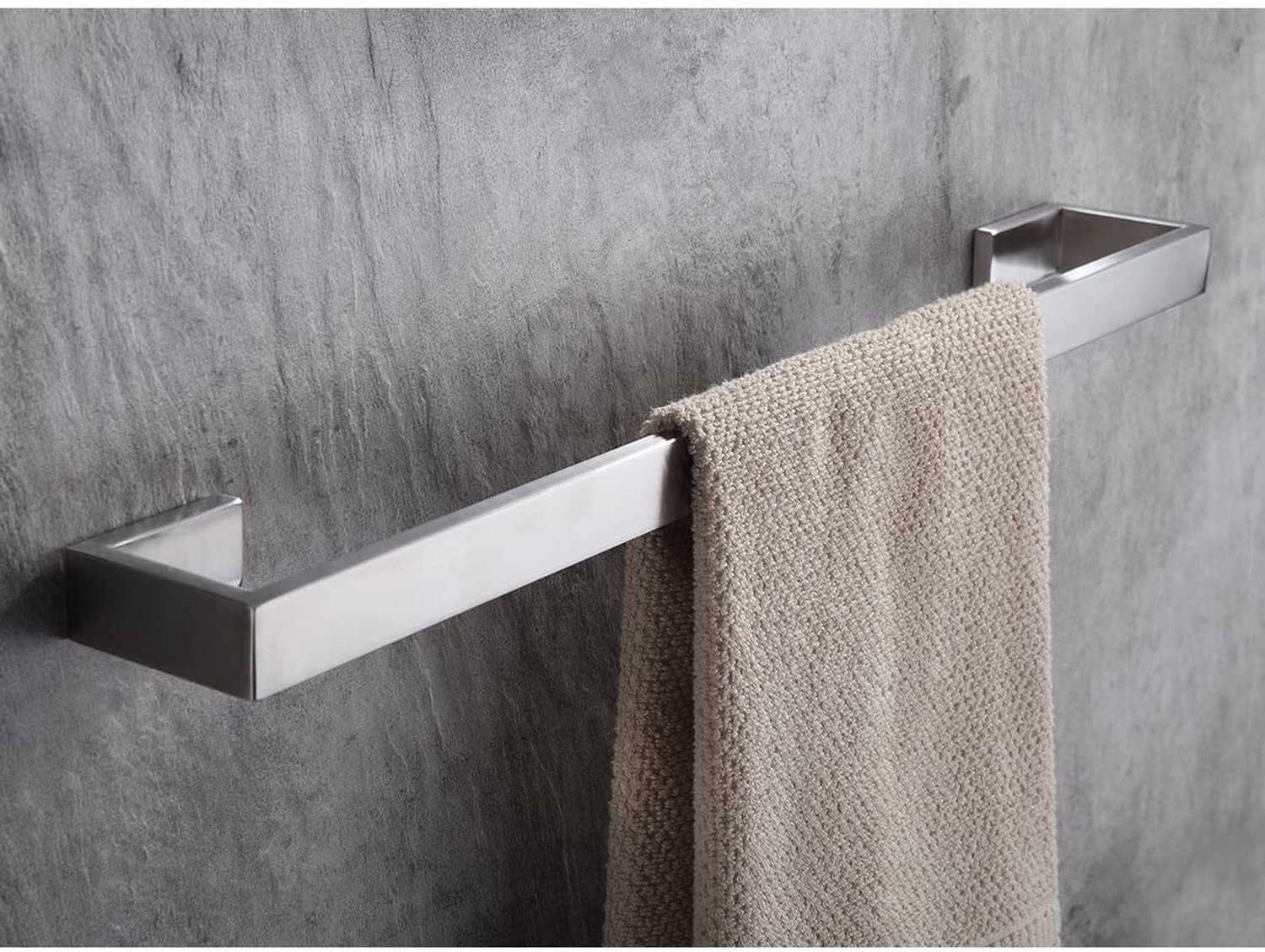 one piece towel bar