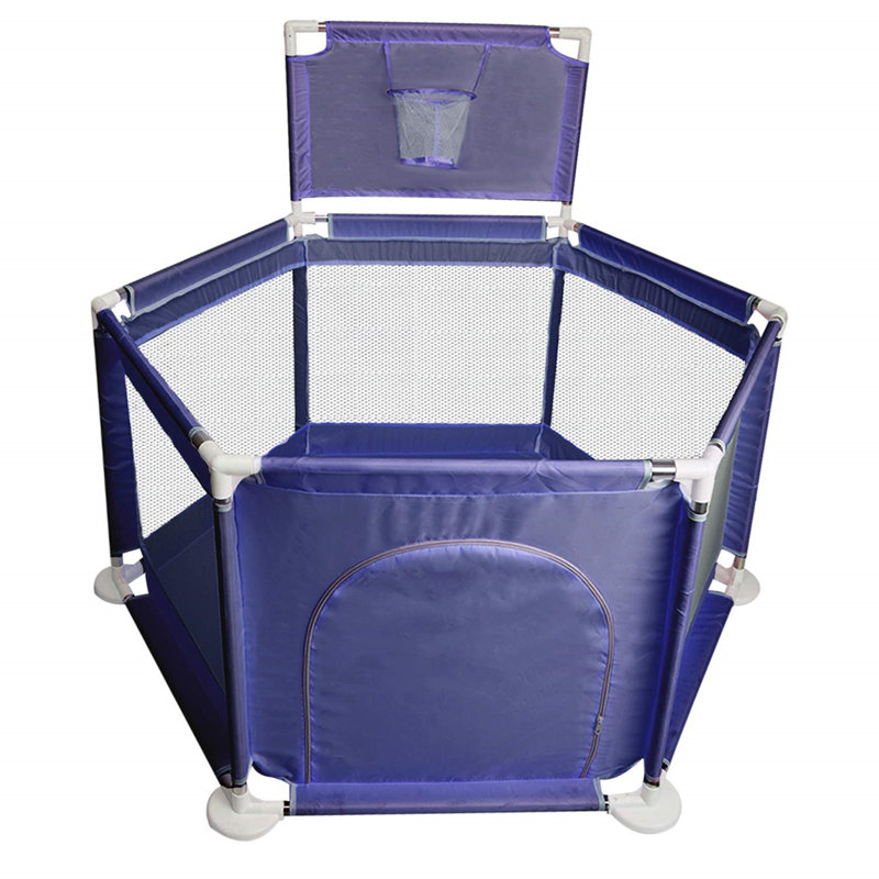 purple playpen for baby