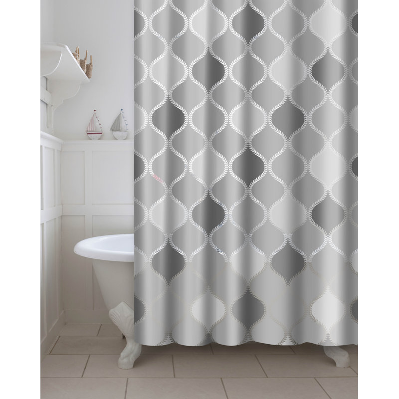 wallpapers Dark Gray Shower Curtain Rod morelia vinyl 13 piece geometric shower curtain set hooks
