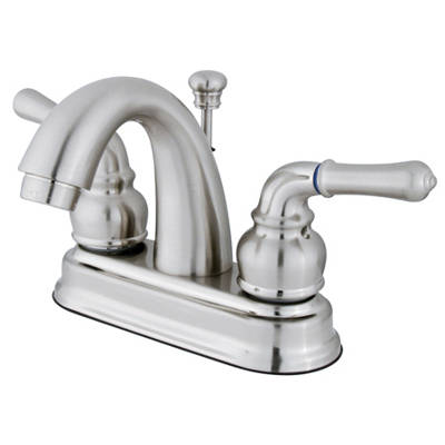 Kingston Brass Naples Centerset Bathroom Faucet With Drain