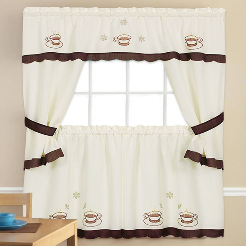 Fleur De Lis Living Cheeseman Kitchen Curtain Reviews Wayfair