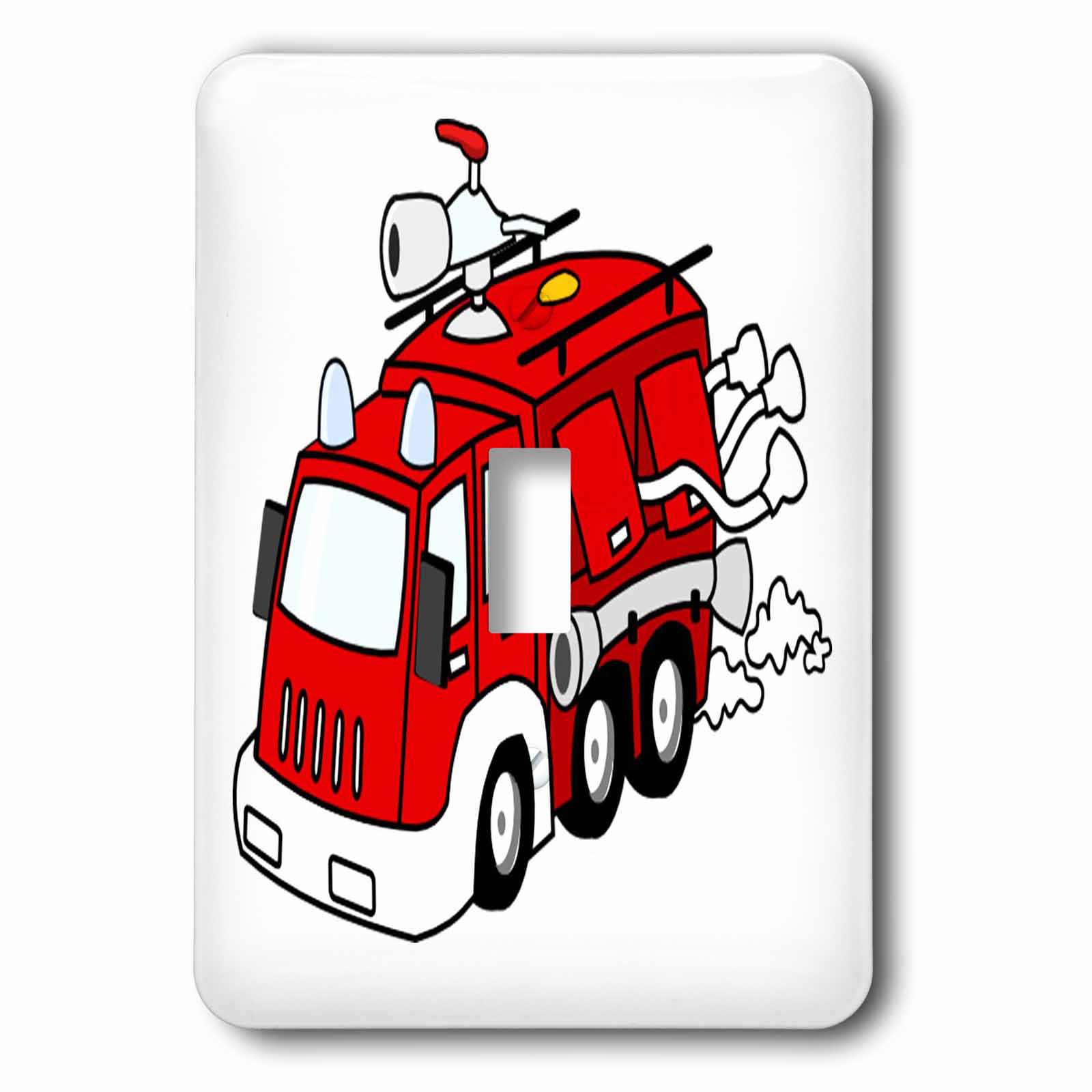 3drose Cute Fire Truck 1 Gang Toggle Light Switch Wall Plate Wayfair