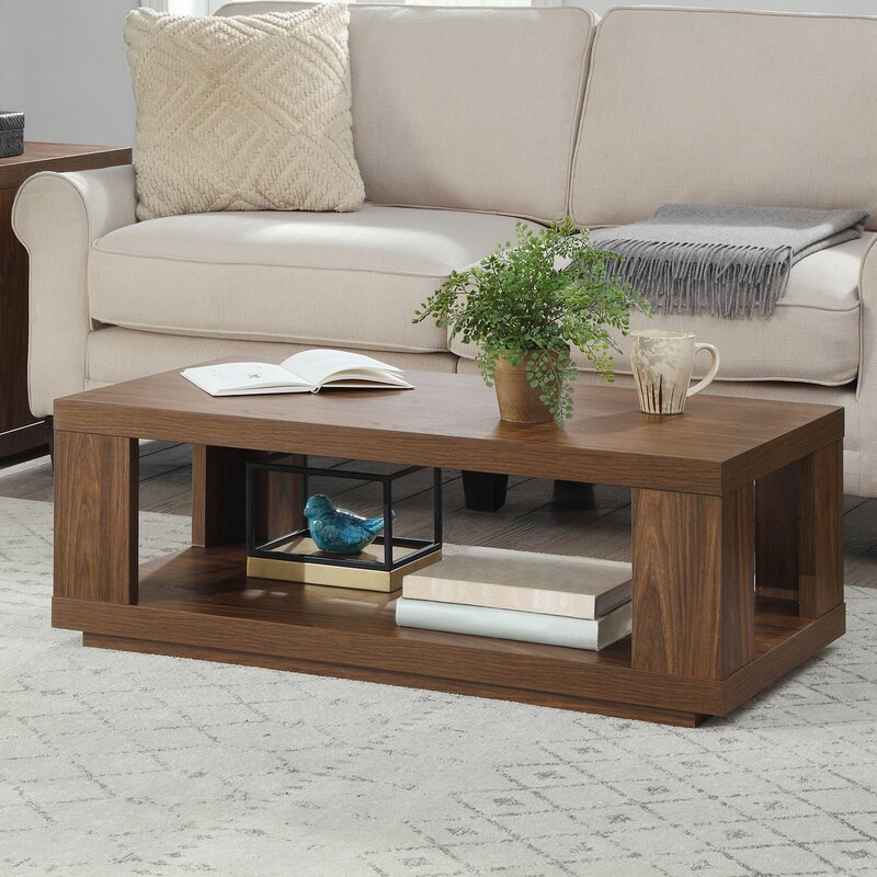 Wrought Studio Muspelheim Sled Coffee Table with Storage ...