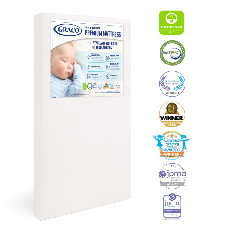 Graco Premium Foam Crib and Toddler Bed Mattress