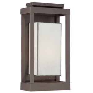 Wilcoxon 1-Light Outdoor Flush Mount in Western Bronze