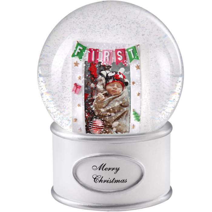 Snow christmas globe tree gingerbread musical globes man notonthehighstreet berry apple dome snowglobe holiday detailed delivery The Seasonal Aisle My First Christmas Musical Snow Globe | Wayfair.co.uk