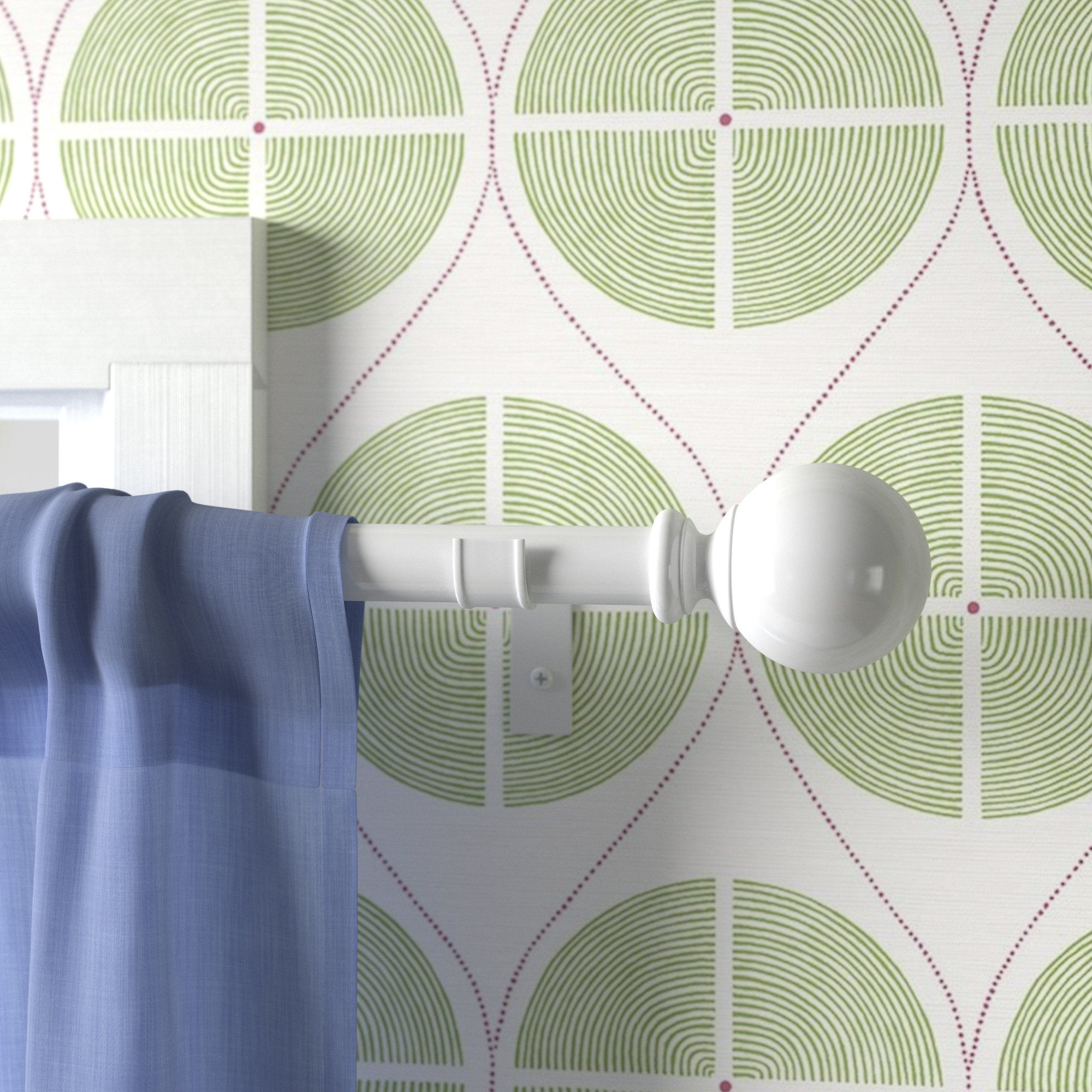Wayfair Basics Single Round Curtain Rod Hardware Set Reviews Wayfair