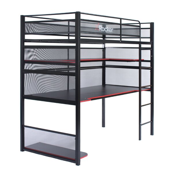 X Rocker Gaming Bunk Bed Black and Red 77.64 x 41.34 x 71.85 2110401