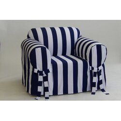 Breakwater Bay Stripe Box Cushion Armchair Slipcover & Reviews | Wayfair