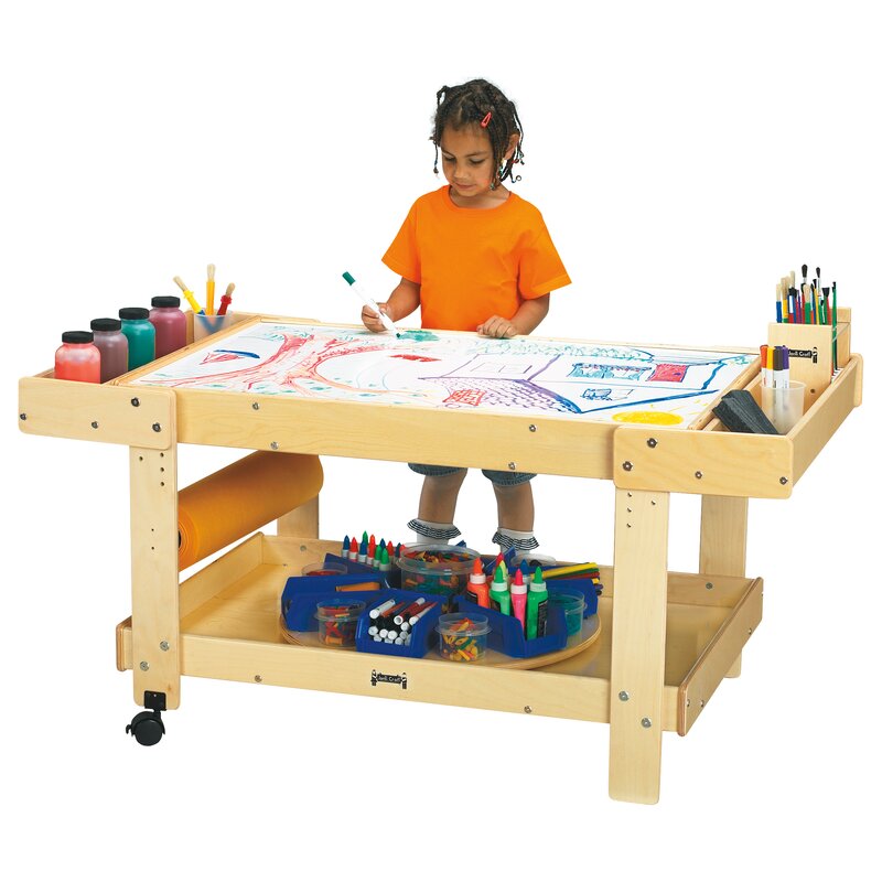 Jonti Craft Kids Rectangular Arts And Crafts Table Wayfair