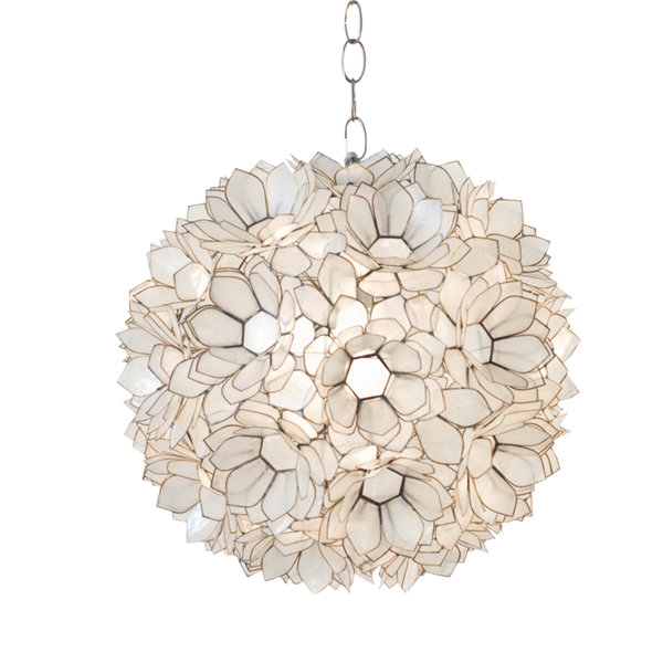 capiz lotus pendant shade