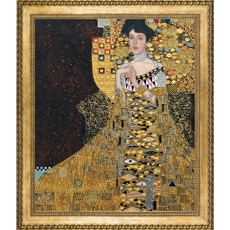 Vault W Artwork Portrait Of Adele Bloch Bauer I Metallic Embellished By Gustav Klimt Wrapped Canvas Print Wayfair