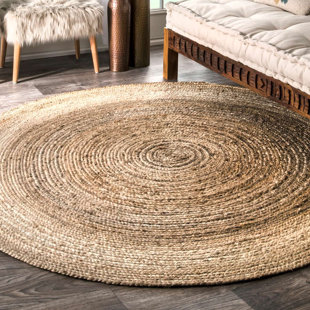 Round Jute Sisal Rugs You Ll Love Latham Rigo Jute Hand Woven Tan Area Rug