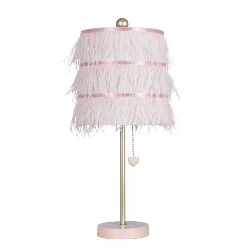 pink and grey table lamp