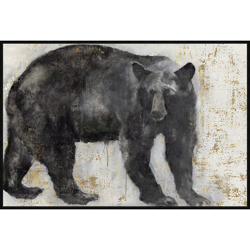 Millwood Pines Bear Crossing Ii Framed Acrylic Painting Print On