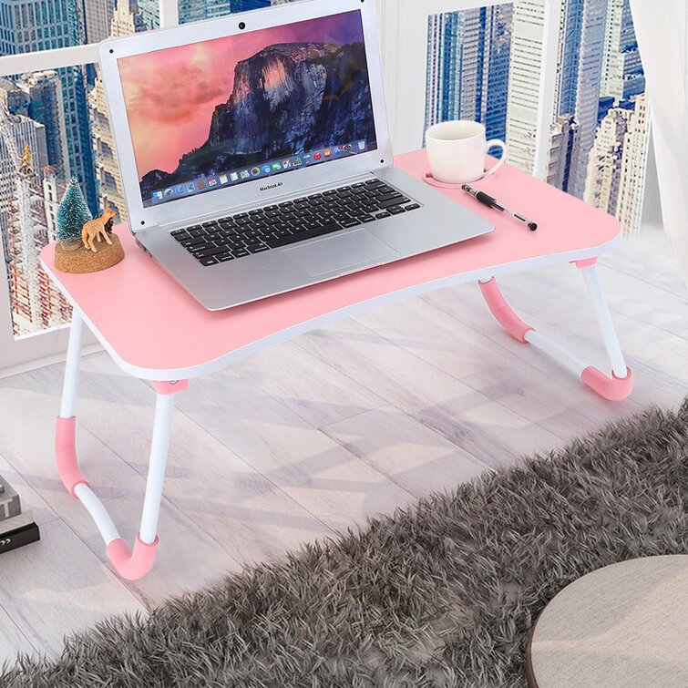 Portable Folding Laptop Desk Adjustable Computer Table Stand Tray For Sofa Bed 