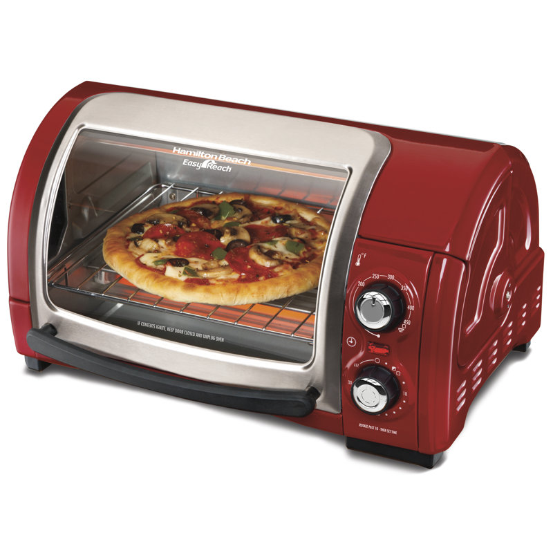 Hamilton Beach Easy Reach Toaster Oven With Roll Top Door Reviews Wayfair
