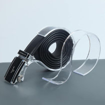 8.25 cm 25 Retail Store Thick Clear Acrylic Rings Scarf and Belt Hangers 3.25" 
