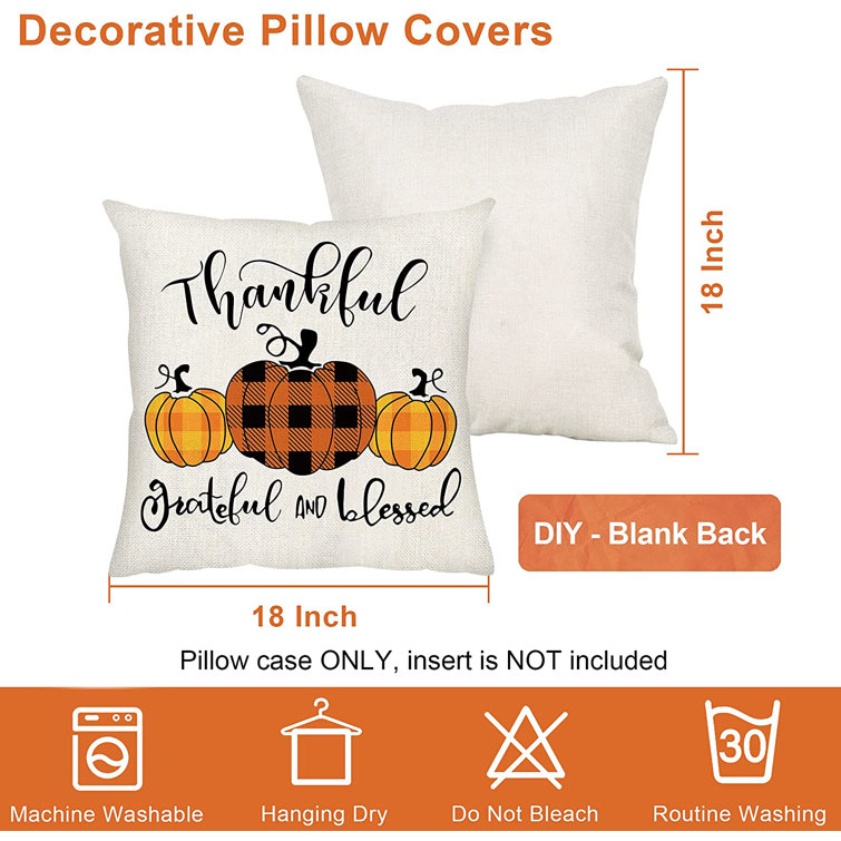 throw pillow case sizes