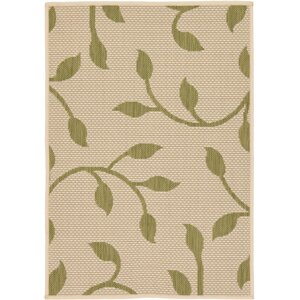 Marissa Beige/Green Outdoor Area Rug