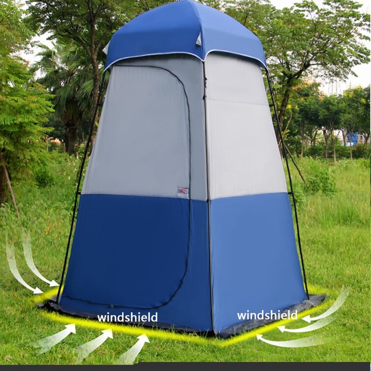 Pop up Camping Tent Portable Bathing Shower Toilet Tent Room Private Blue 