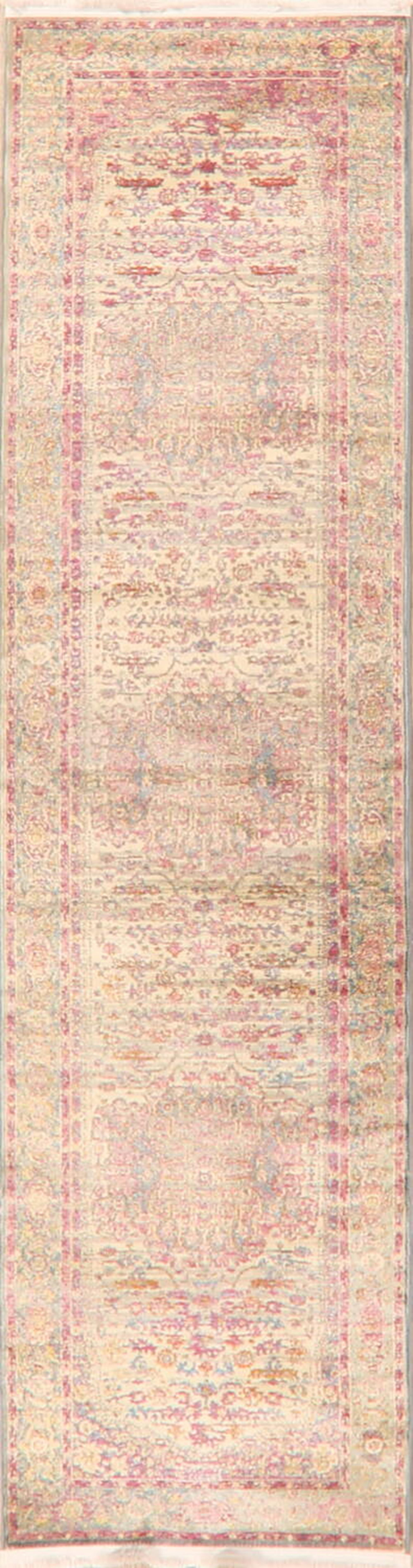 Alcott Hill® Geisler Power Loom Pink/Yellow Rug & Reviews Wayfair