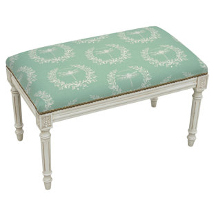 Go to store & view more images Lark Manor Clematite Upholstered and Wood Bench