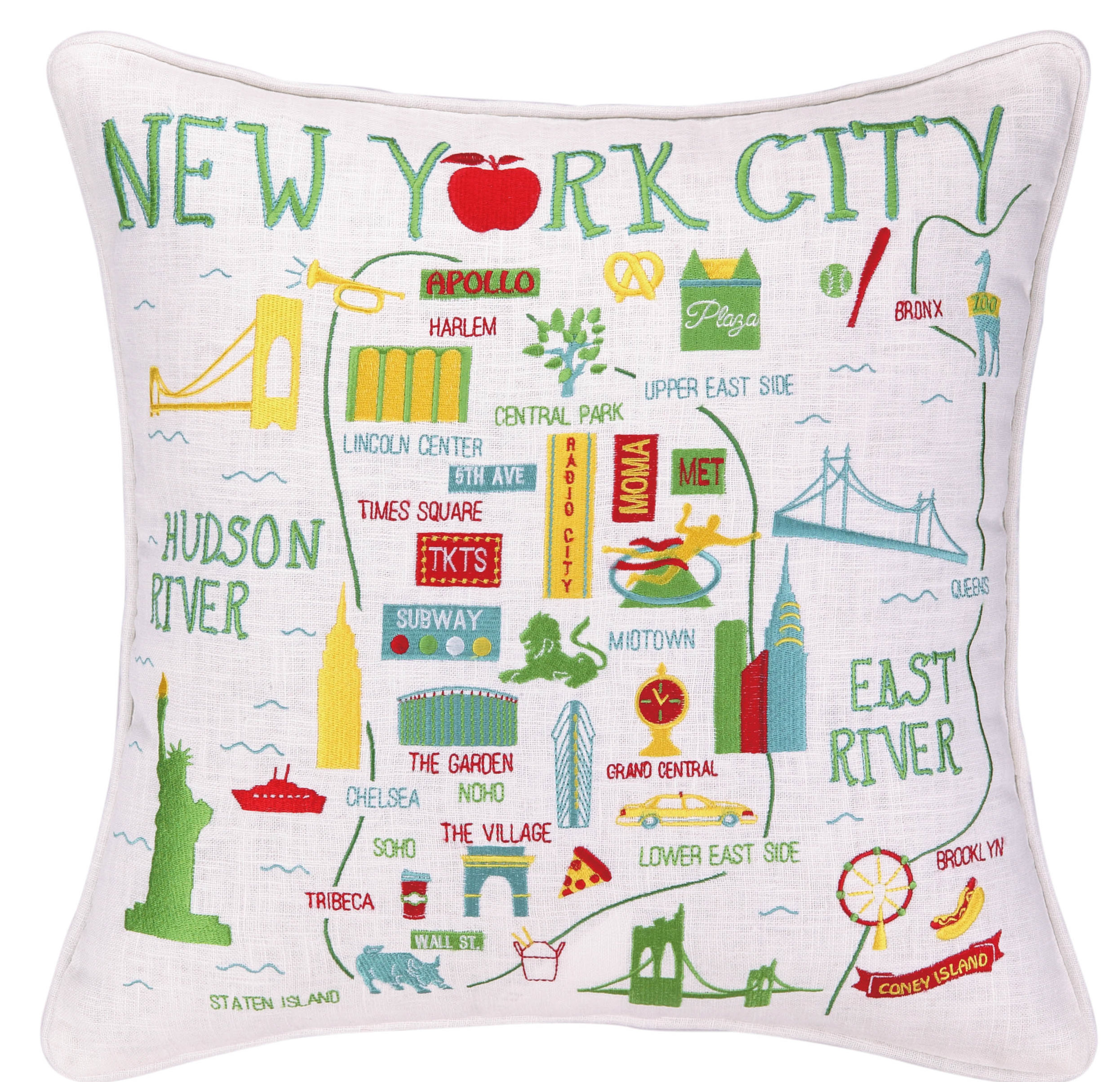 Ivy Bronx Shipe New York City Throw Pillow Wayfair