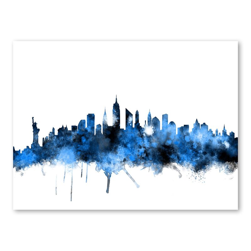 Ebern Designs Lanna New York Skyline Wall Mural Wayfair