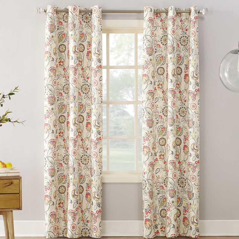Winston Porter Curson Botanical Floral Room Darkening Thermal