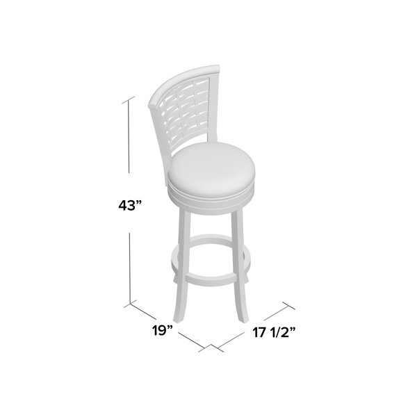 Beachcrest Home Sandifer Bar Counter Swivel Stool Reviews Wayfair