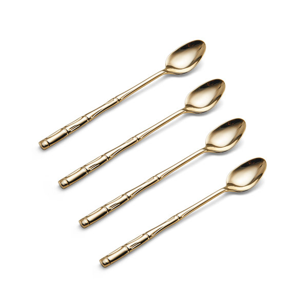 Wallace Bamboo 18/10 Stainless Steel Iced Beverage Spoon & Reviews | Wayfair Bamboo 18/10 Stainless Steel Iced Beverage Spoon