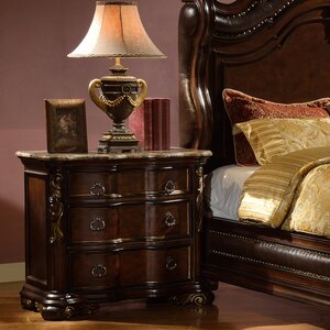 Erwan 3 Drawer Nightstand