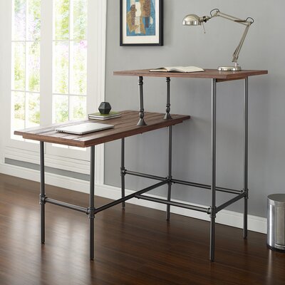 Bolte Solid Wood L Shape Standing Desk Williston Forge
