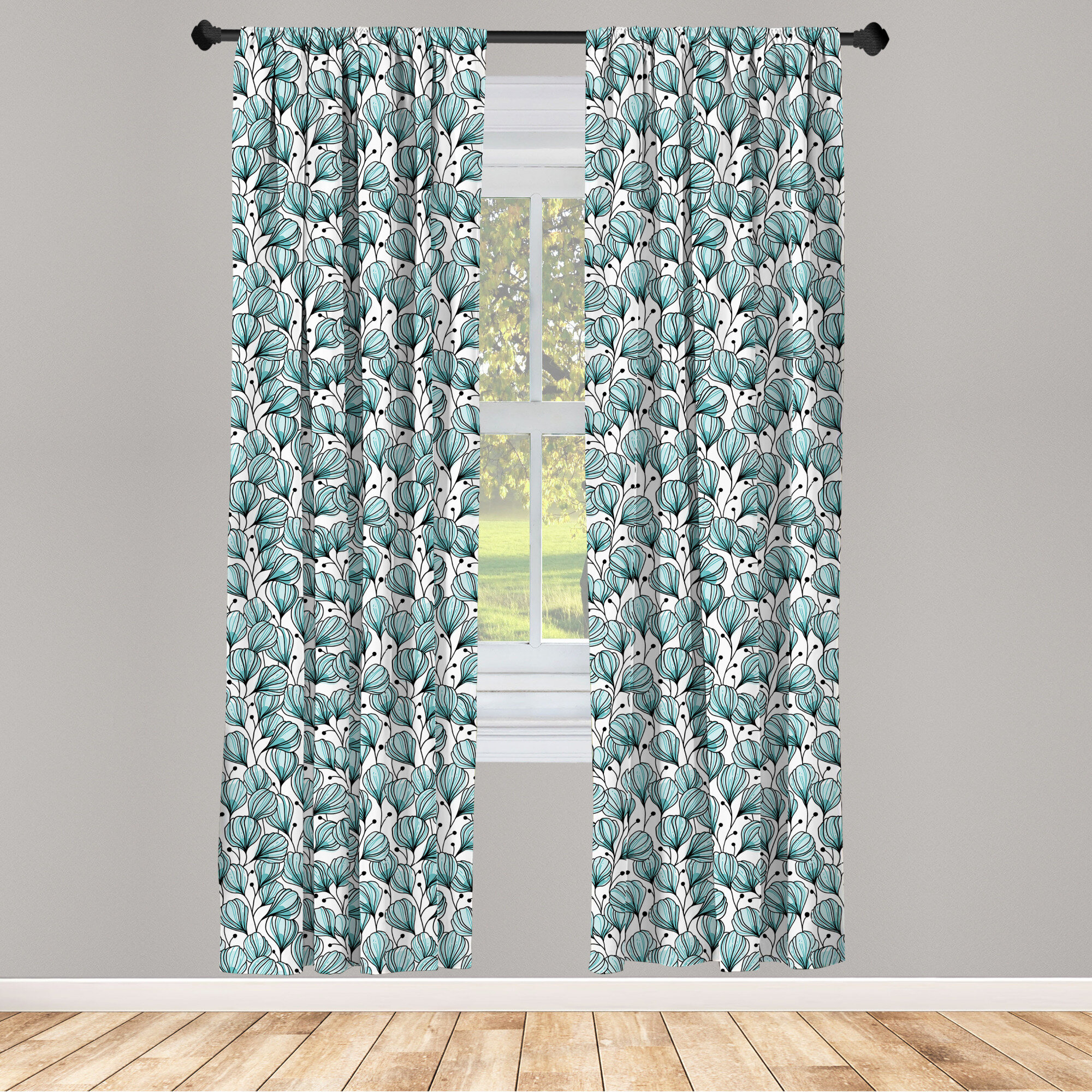 threshold curtains teal