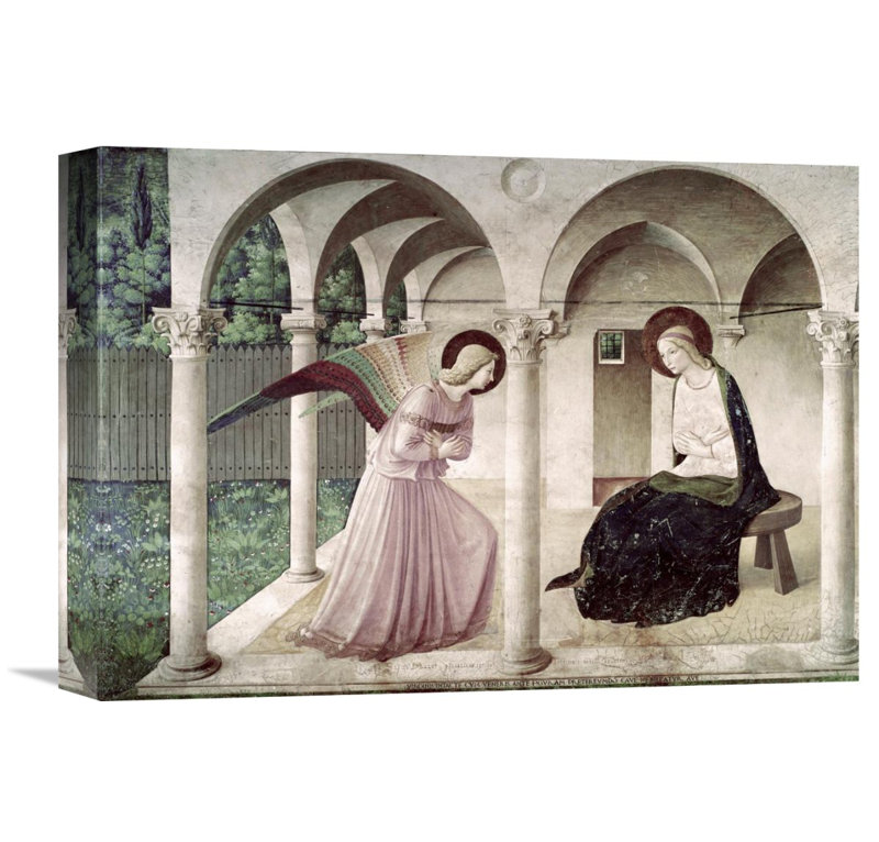 Global Gallery Annunciation By Fra Angelico Painting Print On Wrapped Canvas Wayfair 80% off a hand made oil painting reproduction of annunciation, one of the most famous paintings by angelico fra. annunciation by fra angelico painting print on wrapped canvas