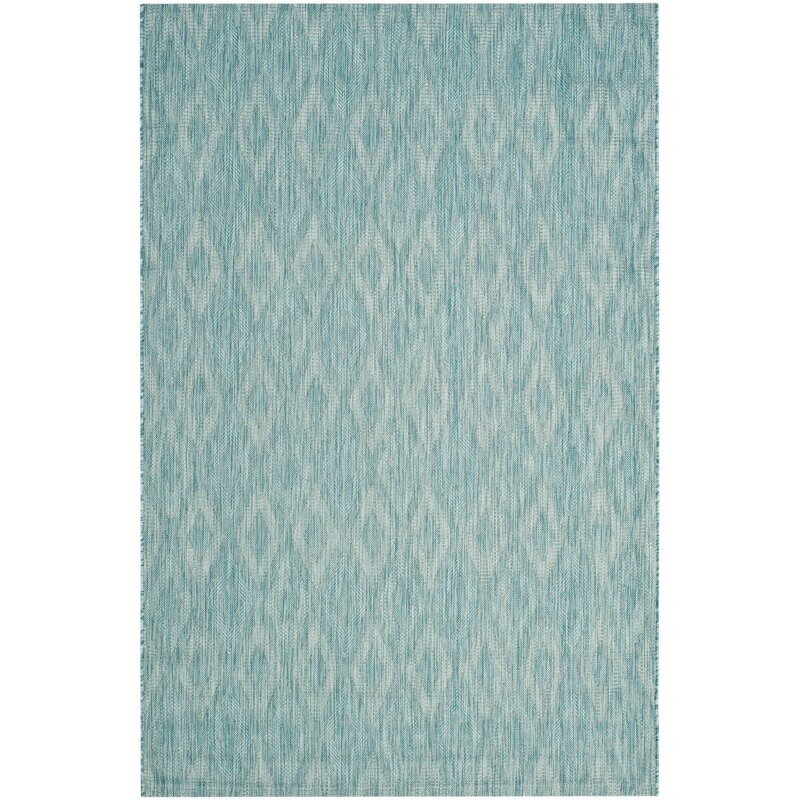 Andover Mills Levant Aqua Rug Reviews Wayfair