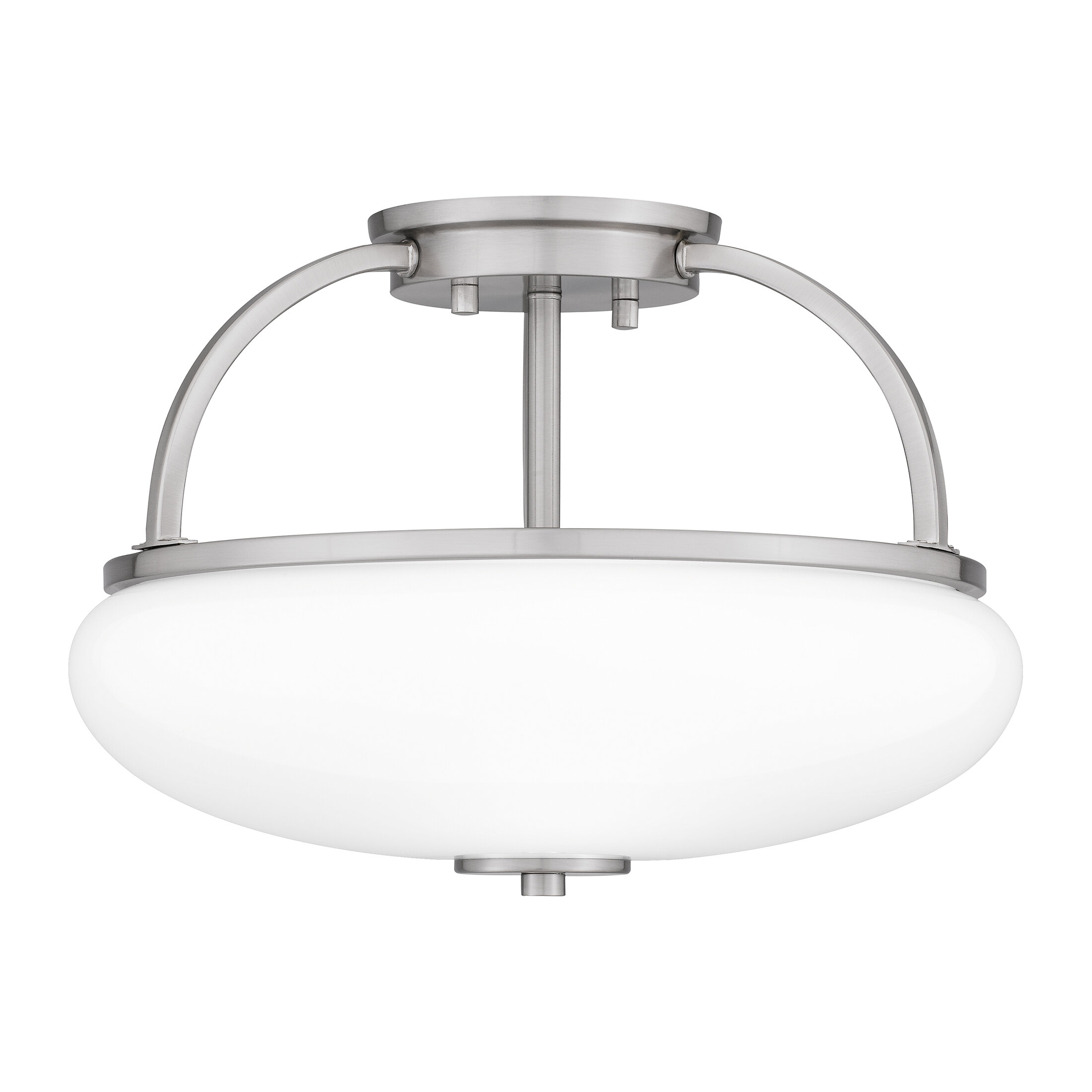 Orren Ellis Neilah Glass Semi Flush Mount | Wayfair