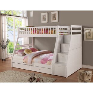 savannah wooden bunk bed with drawers