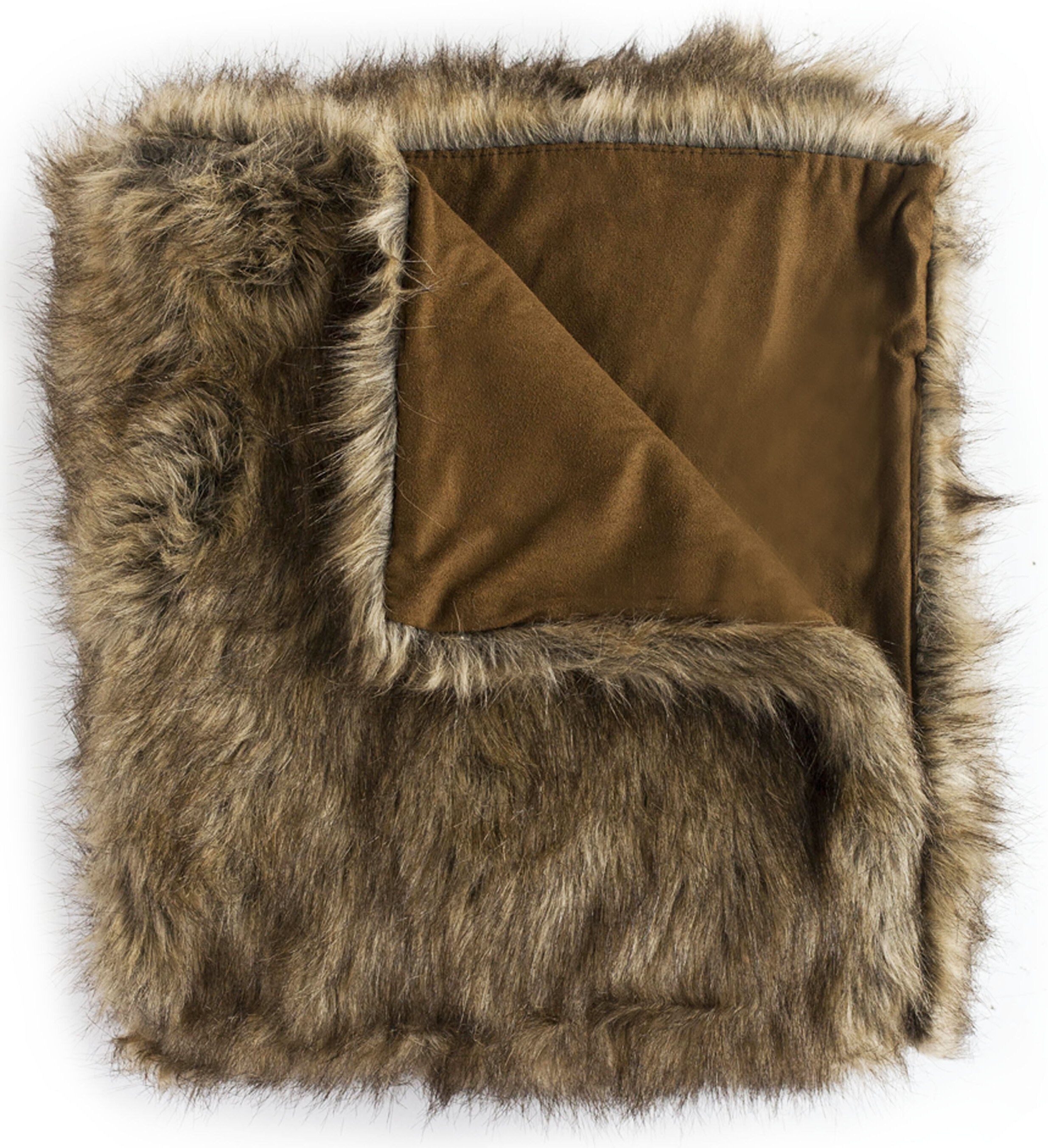 Wovenworkz Wolf Faux Fur Throw Blanket Reviews Wayfair