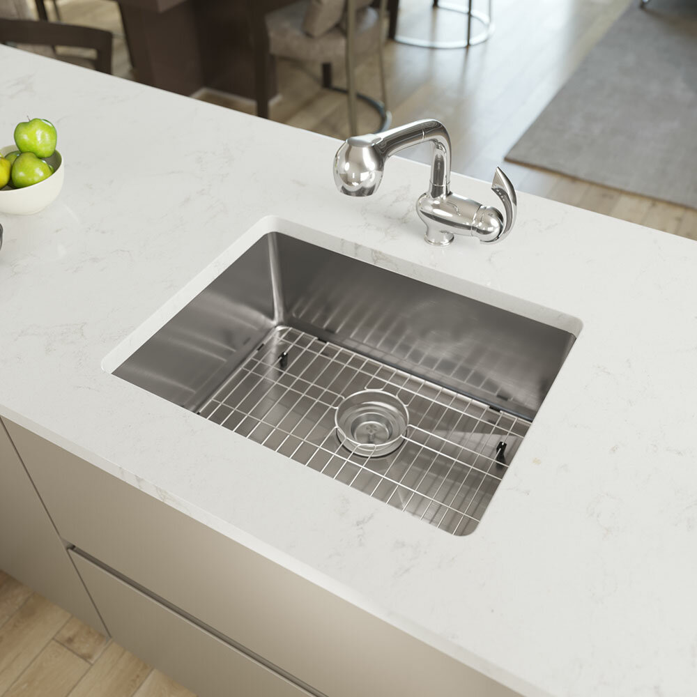 Rene Stainless Steel 23 L X 18 W Undermount Kitchen Sink With