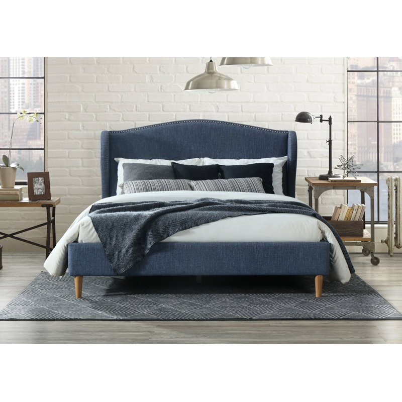 Ivy Bronx Monett Queen Upholstered Low Profile Storage Platform Bed Wayfair
