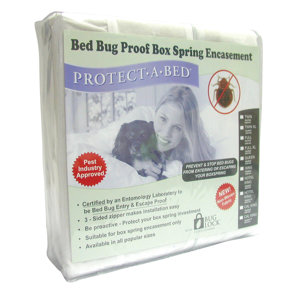 Bed Bug Proof Box Spring Encasement Hypoallergenic Mattress Protector by Protect-A-Bed