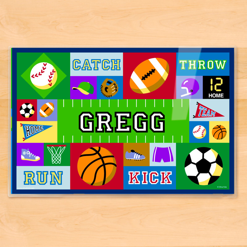 olive kids game on personalized placemat reviews wayfair