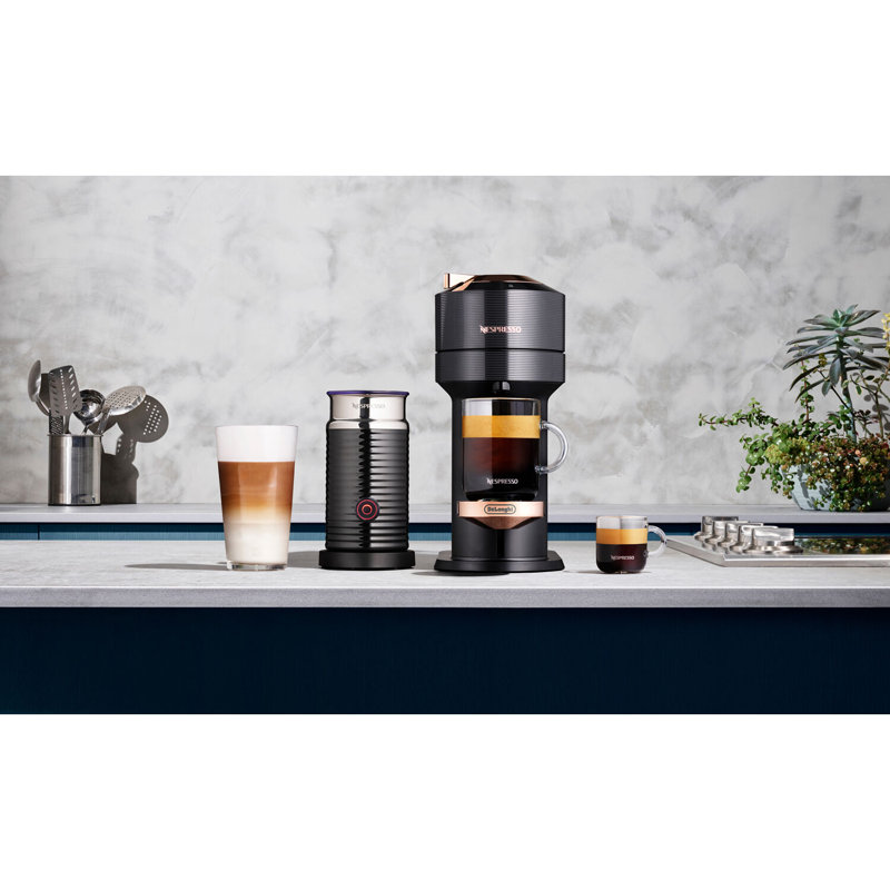 Black With Rose Gold Nespresso Vertuo Next Coffee And Espresso Machine By Delonghi Home Single Serve Brewers