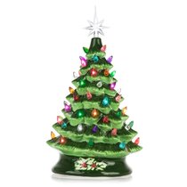 Small Mini Table Top Christmas Tree XMAS 45cm Green DECOR  NEW HOT*GREEN PLHICA 