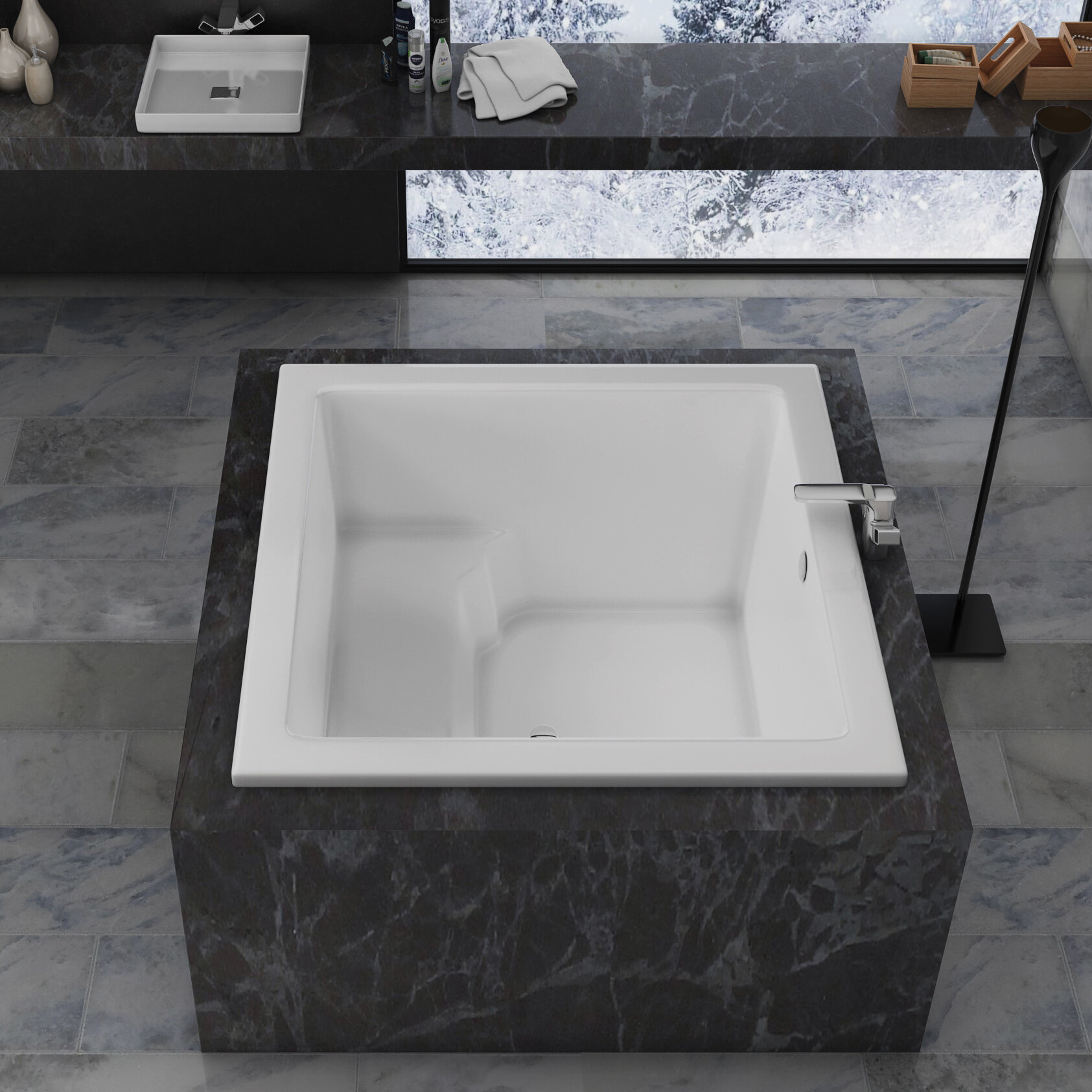 48 square bathtub