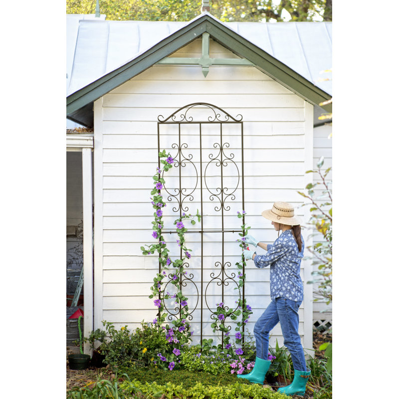 Plow Hearth Montebello Iron Gothic Trellis Reviews Wayfair